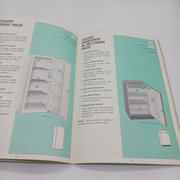 Sears Coldspot Cold Spot Freezer Owner's Guide Manual 1960s Vintage Booklet - Picture 8 of 12